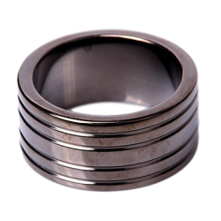 Kiotos Cockring RIBBED Black 25mm